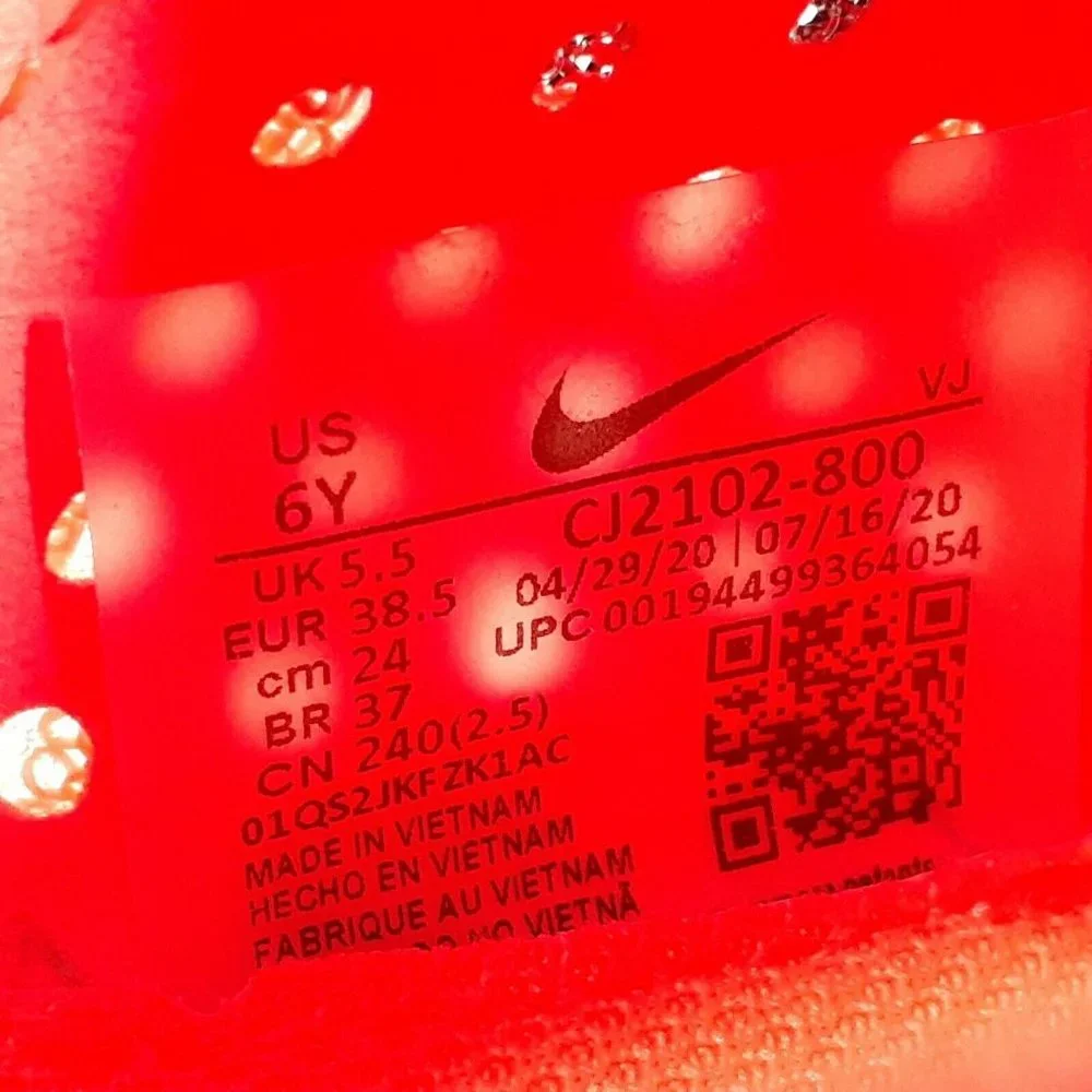 Nike Air Zoom Tempo FK CJ2102-800 Girls Bright Mango Running Shoes Sz 6Y / 7.5W - Picture 9 of 9